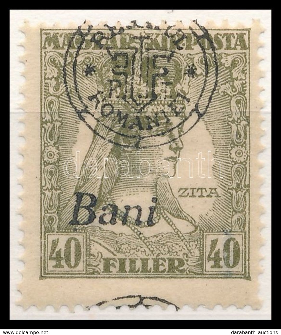 ** 1919 Zita 40f Elcsúszott Felülnyomással / Mi 49 II. With Shifted Overprint. Signed: Bodor - Autres & Non Classés