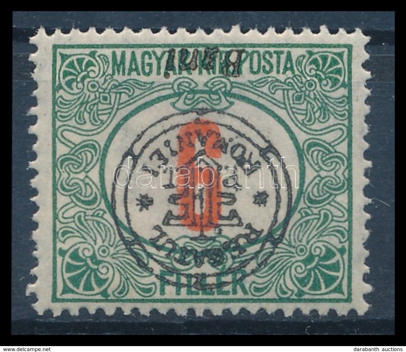 * 1919 Portó 6f Fordított Felülnyomással / Mi P5 II. With Inverted Overprint. Signed: Bodor - Sonstige & Ohne Zuordnung