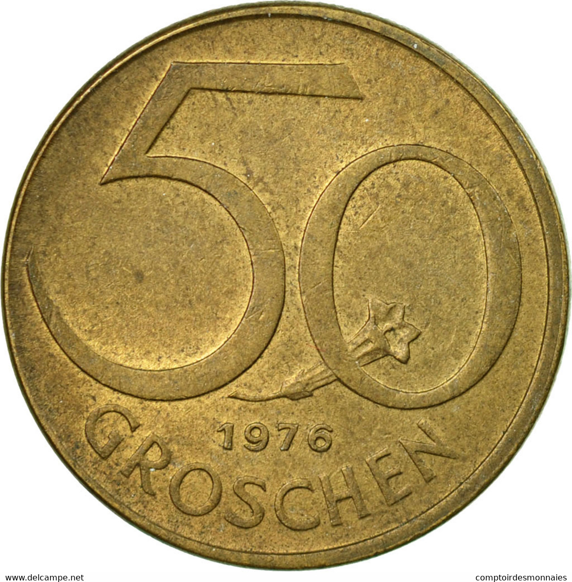 Monnaie, Autriche, 50 Groschen, 1976, TB+, Aluminum-Bronze, KM:2885 - Autriche