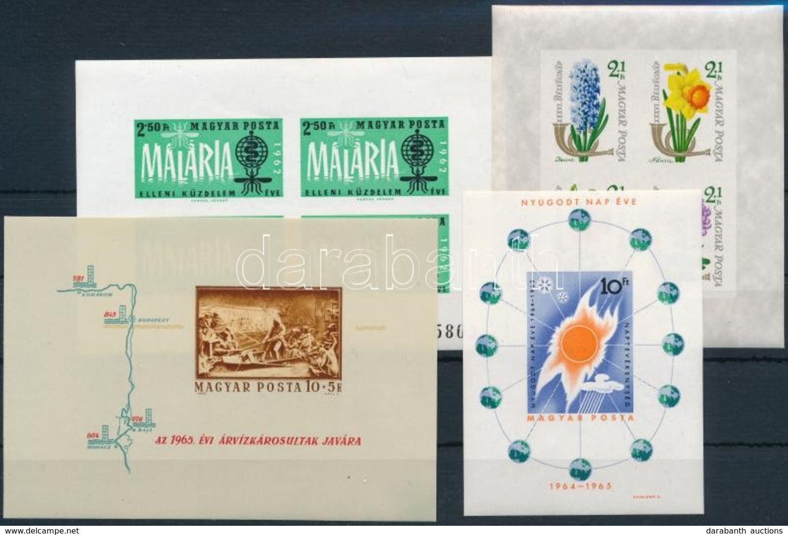 ** 1962-1965 4 Klf Vágott Blokk (23.000) / 4 Different Imperforate Blocks - Sonstige & Ohne Zuordnung