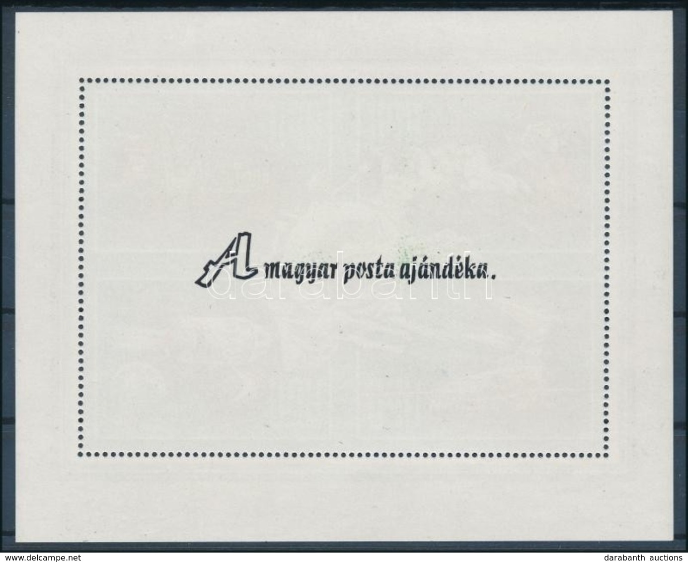 ** 1974 100 éves Az UPU Középen Fogazatlan Blokk Hátoldalán 'A Magyar Posta Ajándéka' Felirattal (36.000) / Mi Block 106 - Autres & Non Classés