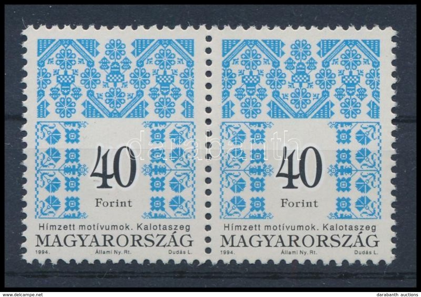 ** 1994 Magyar Népművészet 40Ft Pár I.D. Típus / Mi 4316 Pair, I.D. Type - Sonstige & Ohne Zuordnung