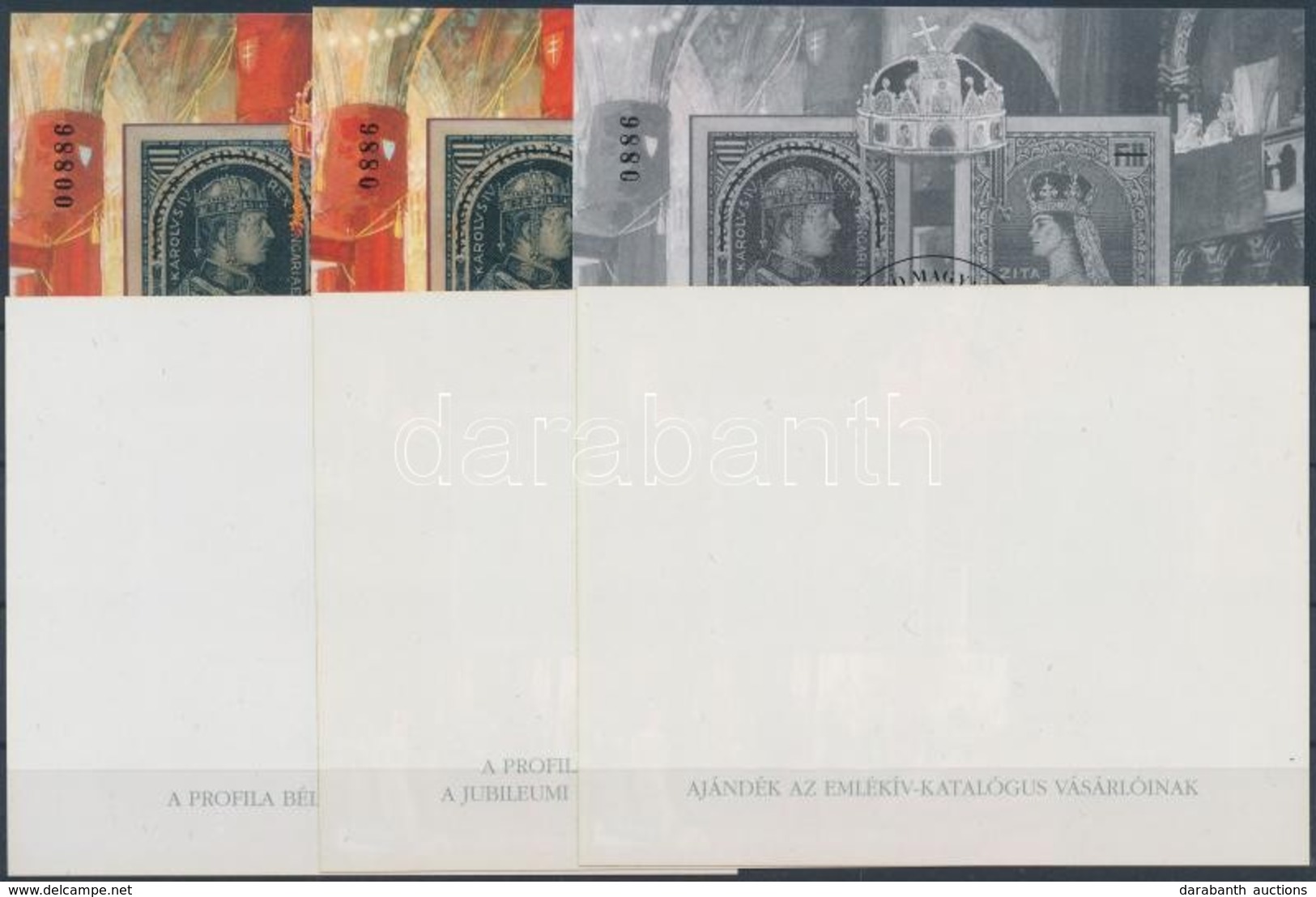 ** 1997/3 IV. Károly 6 Db-os Emlékív Garnitúra Azonos Sorszámmal (60.000) / Souvenir Sheet Collection With 6 Varieties - Sonstige & Ohne Zuordnung
