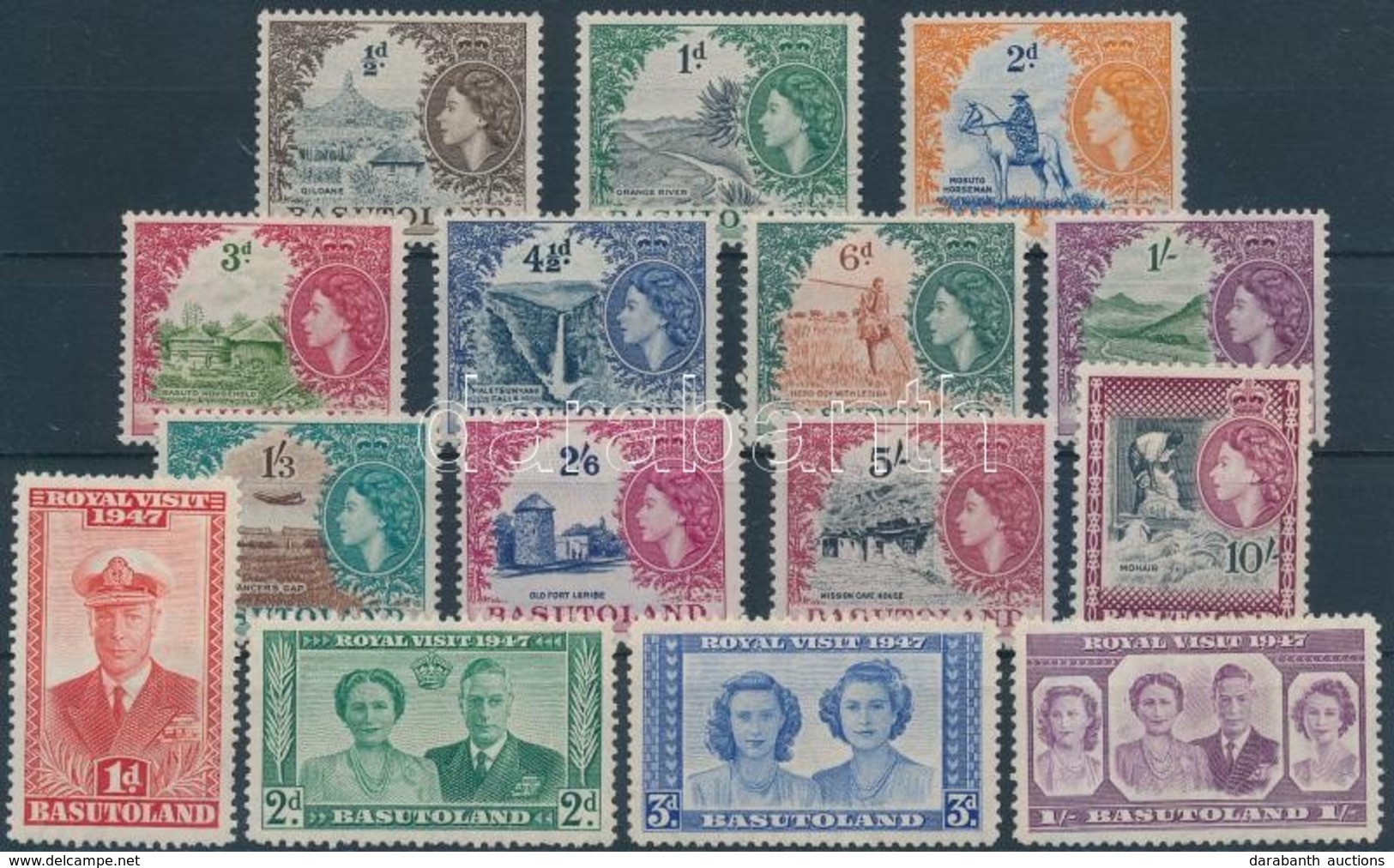 ** 1947-1954 2 Db Forgalmi Sor Mi 35-38 + 46-56 - Autres & Non Classés