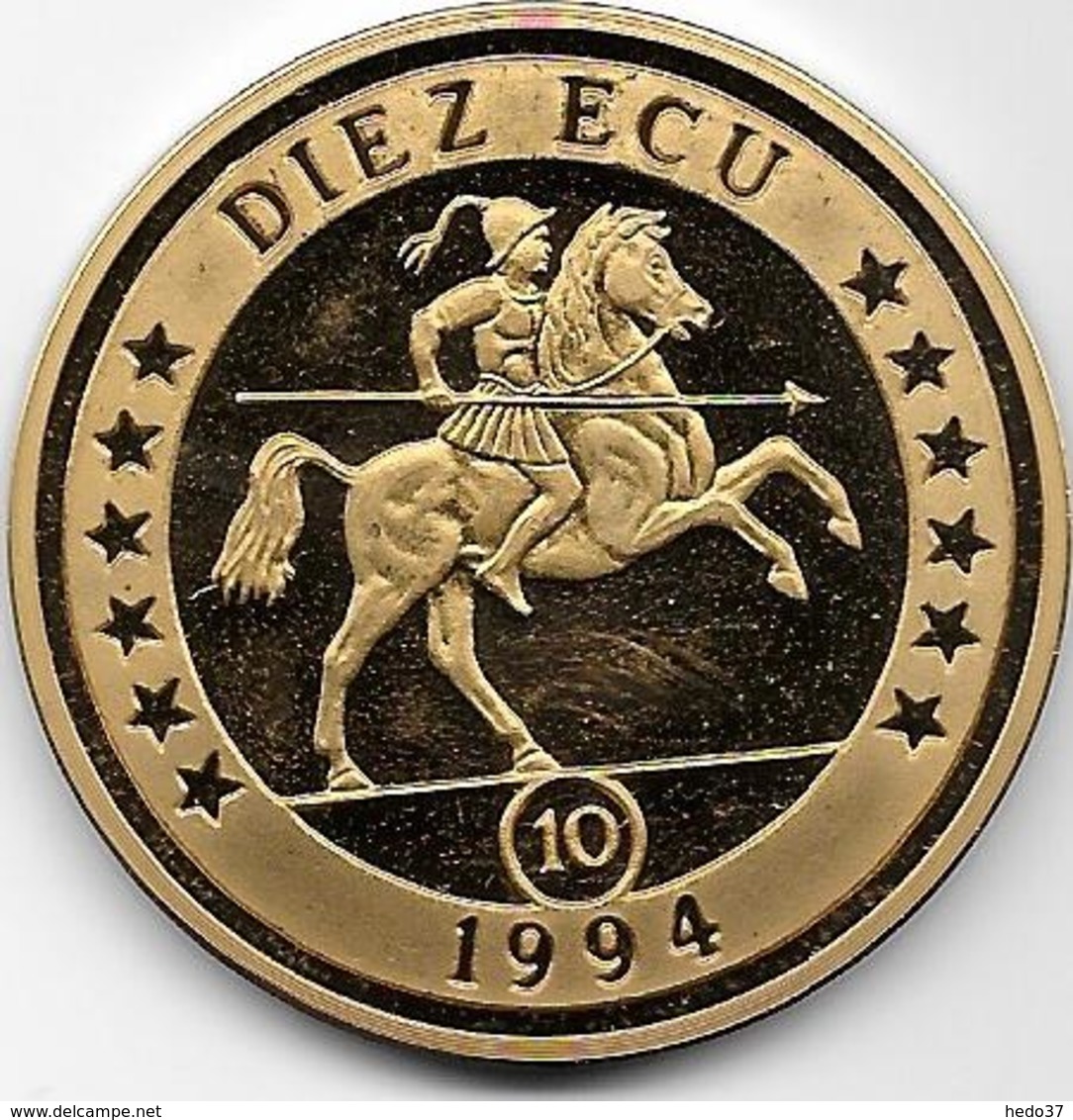 Espagne - 10 Ecus - 1994 - Europa Catalunya - Argent - Autres & Non Classés