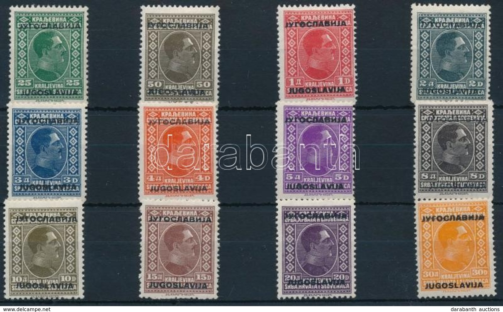 * 1933 Forgalmi Sor Felülnyomással Mi 257-268 (**Mi EUR 300,-) - Sonstige & Ohne Zuordnung