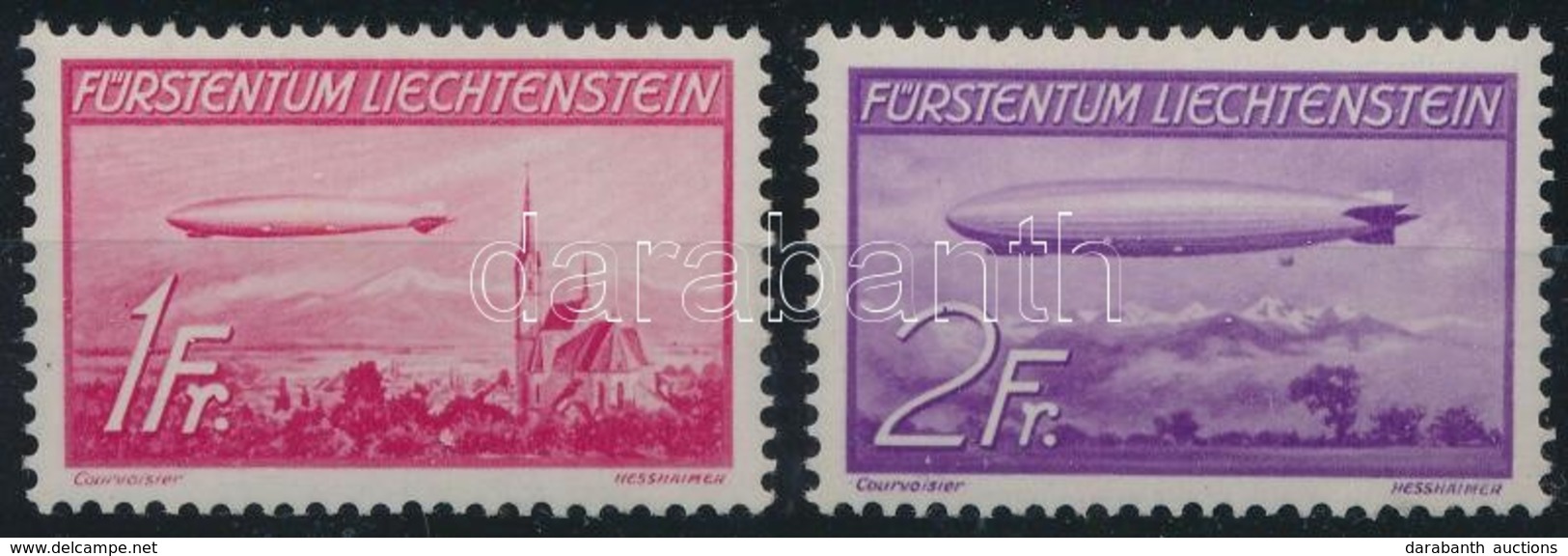 ** 1936 Zeppelin Sor Mi 149-150 (Mi EUR 260,-) - Autres & Non Classés