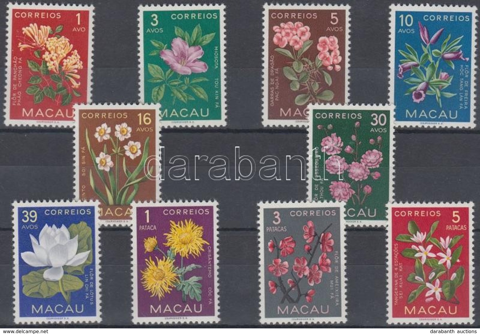 ** 1953 Forgalmi: Virágok Sor Mi 394-403 - Autres & Non Classés