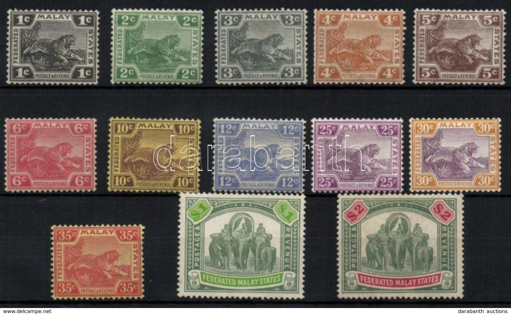 * 1922/1934 Forgalmi Bélyegek, 13 érték / Definitive Stamps Mi 51, 53-54, 58, 60, 62, 65-66, 68-70, 74, 76 - Altri & Non Classificati