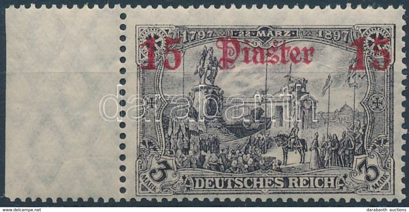 ** Törökország 1905 Mi 46a ívszéli / Margin Piece - Autres & Non Classés