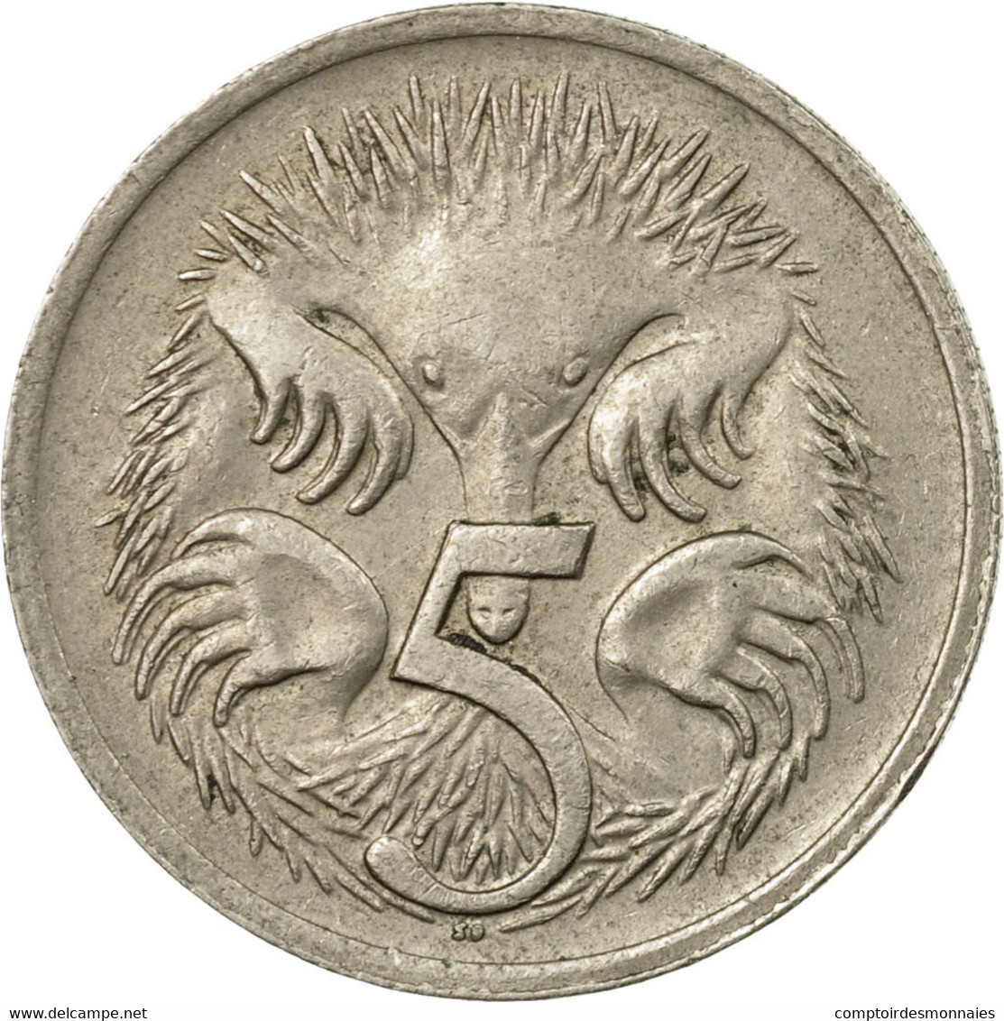 Monnaie, Australie, Elizabeth II, 5 Cents, 1968, TTB, Copper-nickel, KM:64 - 5 Cents