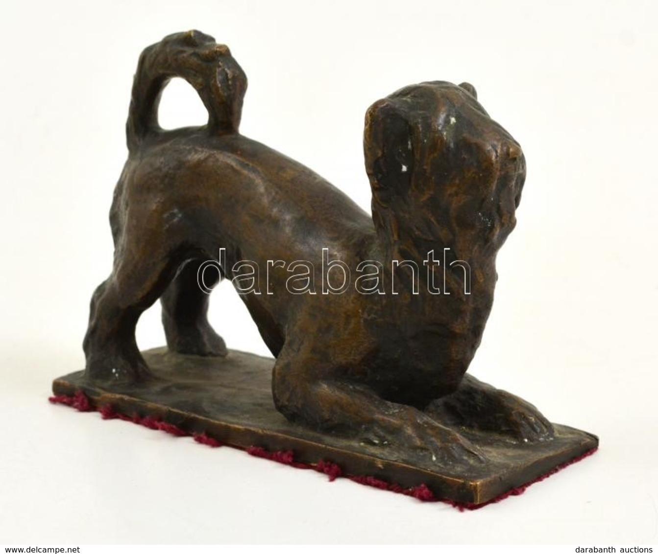 Csúcs Ferenc (1905-1999): Bodri Kutya. Bronz, Jelzés Nélkül M:11 Cm, H:15 Cm - Autres & Non Classés