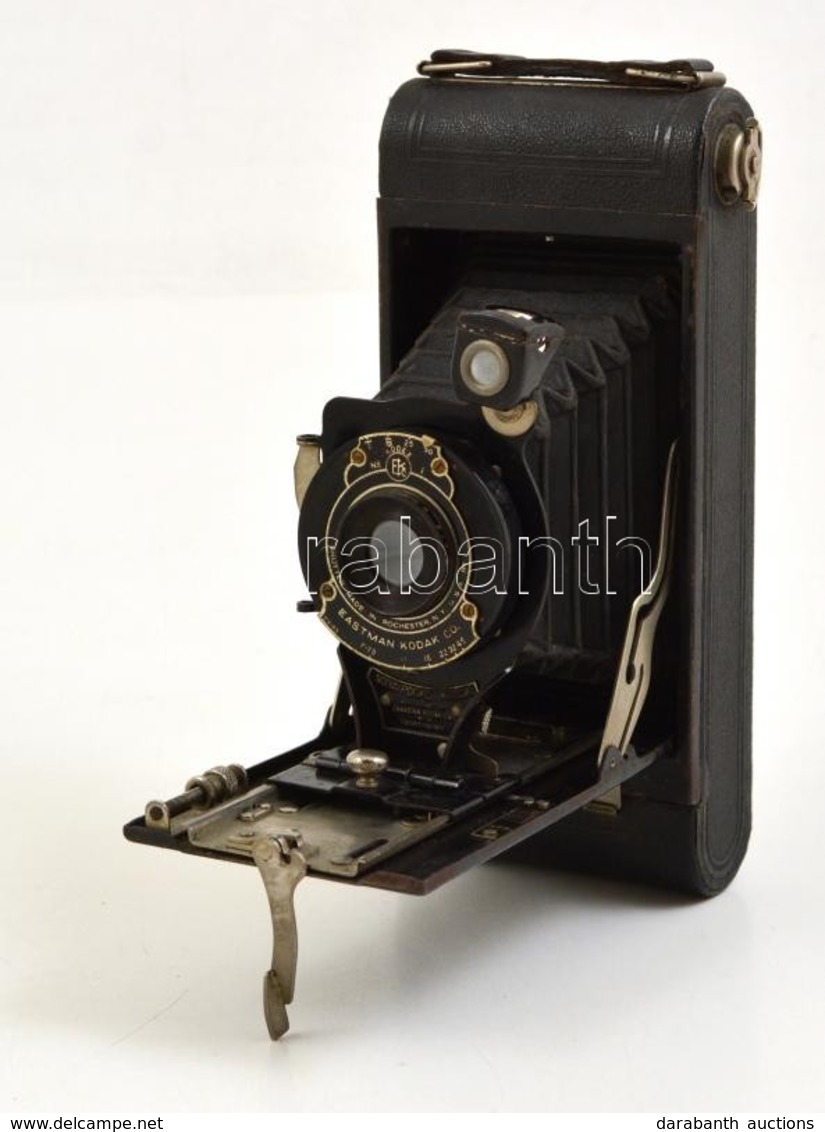 Cca 1920 Kodak Eastman No.1A Pocket Harmonika Kihuzatos Fényképezőgép, Kodar 122mm F/7.9 Objektívvel, Kodex Zárral, Cana - Fotoapparate