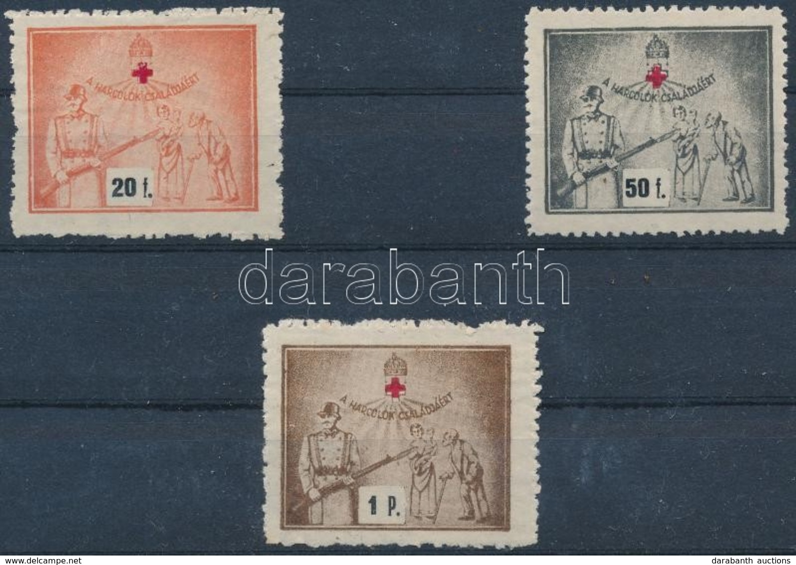 1915 A Harcolók Családjáért Segélybélyeg Sor / Charity Stamp Set - Non Classés