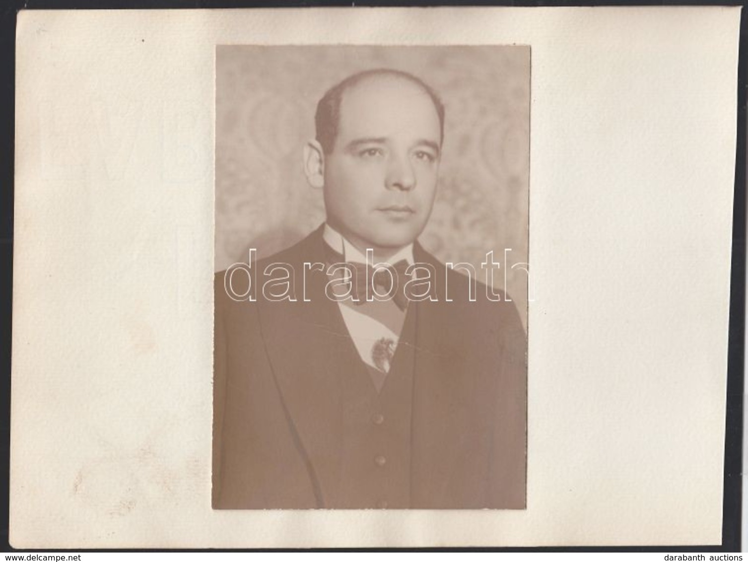 1927 Hassuna Caramanli, A Líbiai Uralkodó-dinasztia Leszármazottjának Fotója és Saját Kezű Aláírása, Hátoldalt Emilio De - Autres & Non Classés
