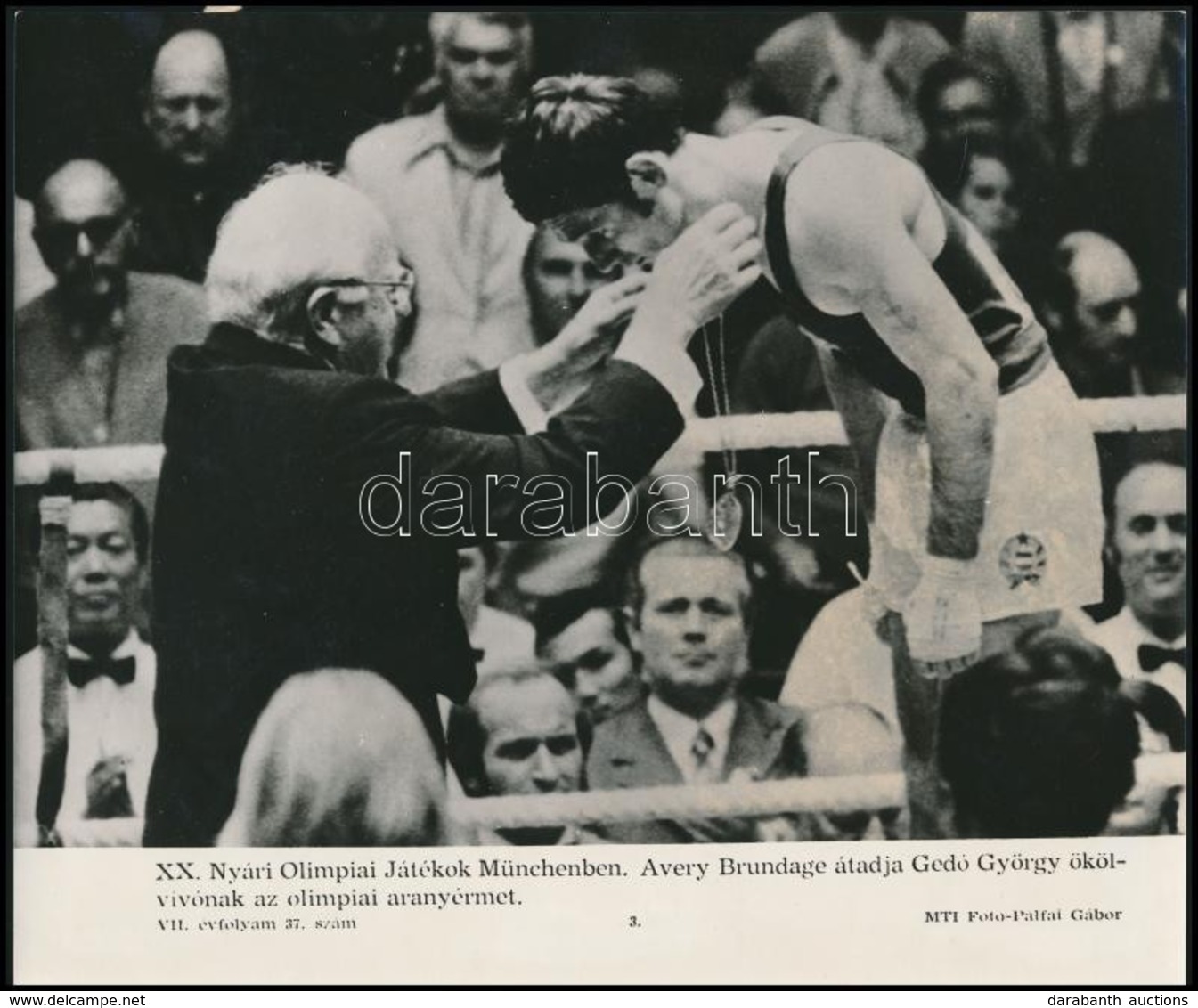Cca 1975 Gedó György (1949- ) Olimpiai Bajnok ökölvívó üdvözlő Sorai és Aláírása 2 Db Levelezőlapon + Kapcsolódó MTI-fot - Sonstige & Ohne Zuordnung