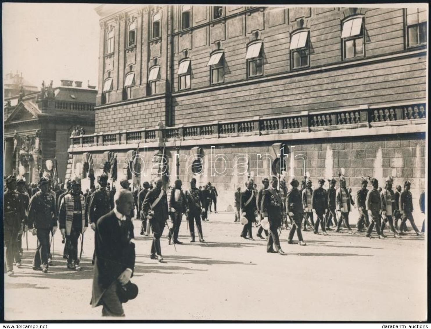 1936 Horthy Miklós (1868-1957) Kormányzó és Főtisztek Felvonulása Novemberben A Budai Várban A Testőrségtől Kísérve, 'Ku - Sonstige & Ohne Zuordnung