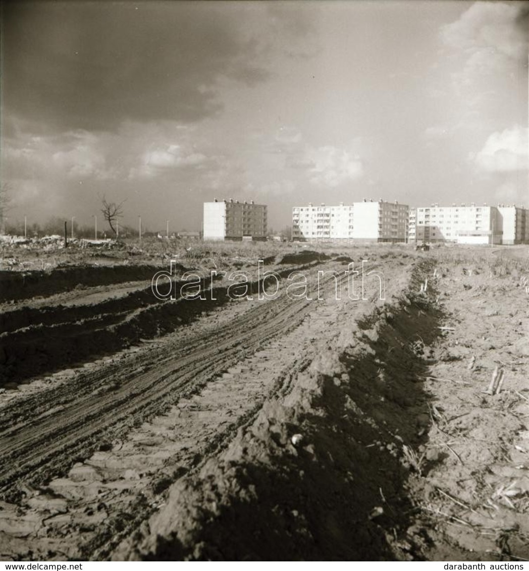 Cca 1974-1977 Között Készült Felvételek Kecskeméten, A Széchenyi Városrész Zöldmezős Beruházása és Kórház építés, Várost - Sonstige & Ohne Zuordnung