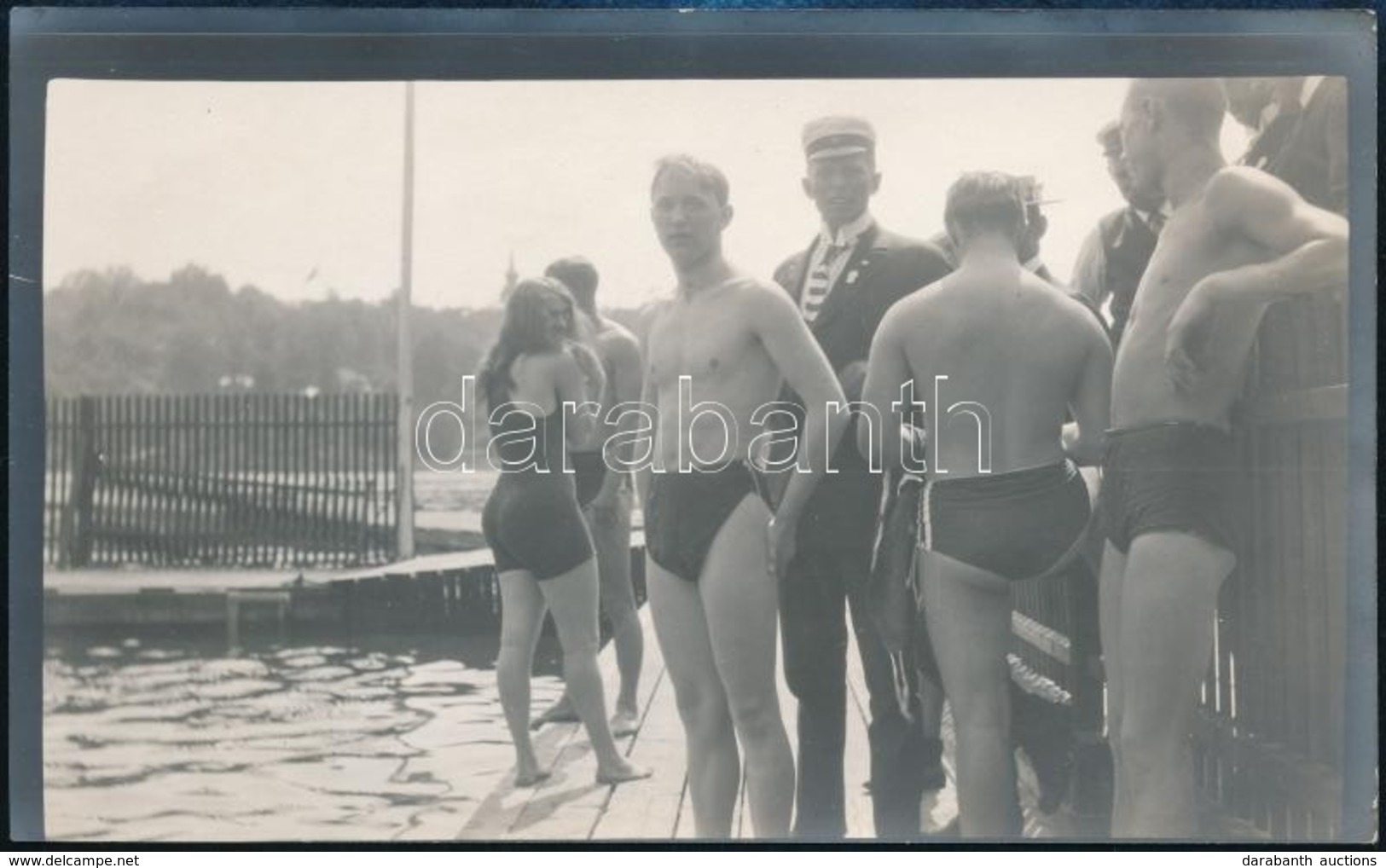 1912 Úszóedzés A Stockholmi Olimpián, Fanny Durack (1889-1956) Ausztrál úszónő, A 100 M Mellúszás Későbbi Bajnoka, Melle - Sonstige & Ohne Zuordnung