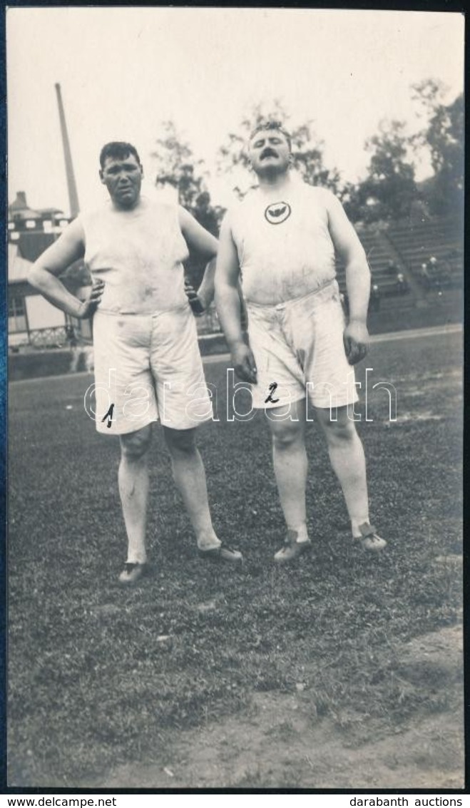 1912 Az Amerikai Súlylökők A Stockholmi Olimpián, Jobbra Patrick McDonald Olimpiai Bajnok, Balra Ralph Rose 2. Helyezett - Sonstige & Ohne Zuordnung