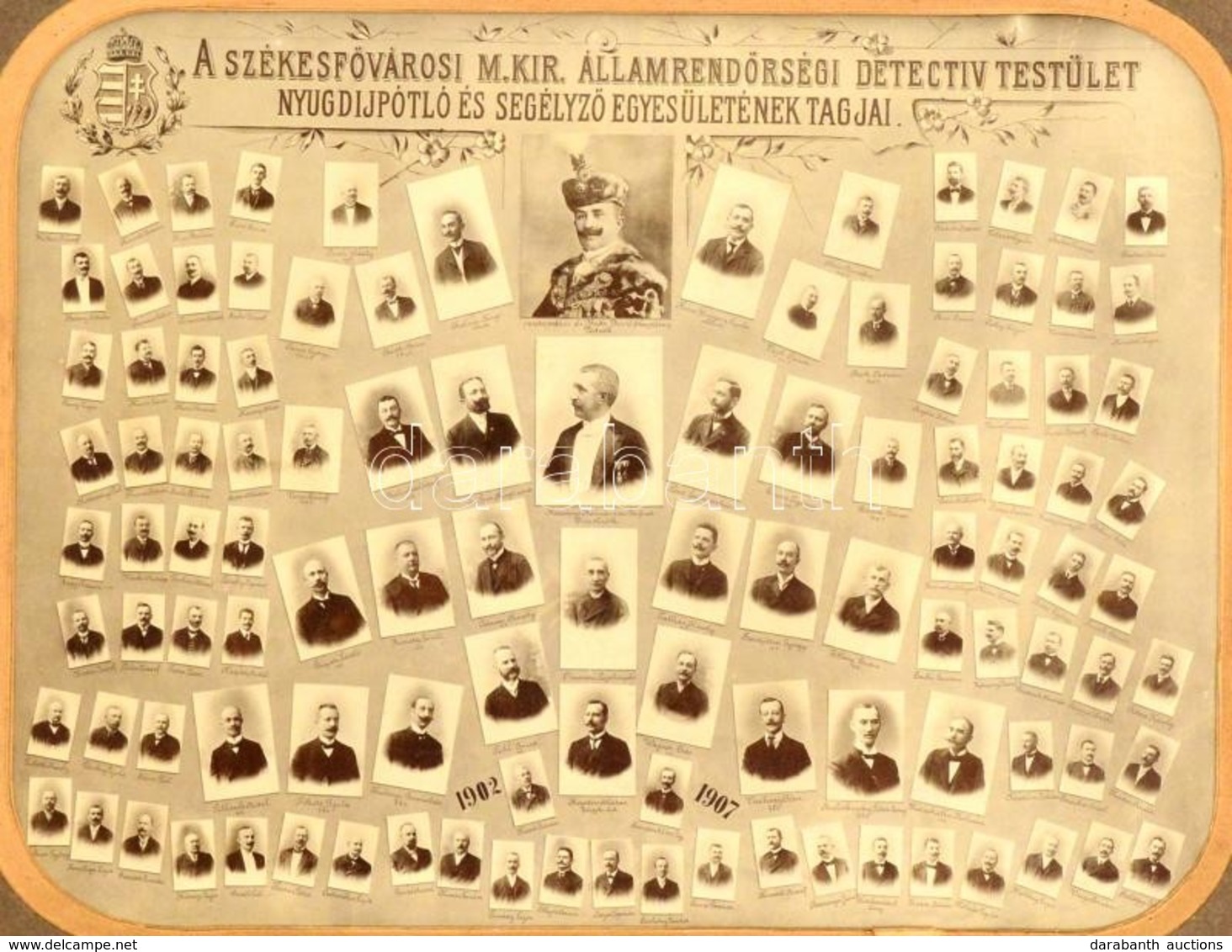 1907 A Székesfővárosi M. Kir. államrendőrségi Detectiv Egyesület Nyugdíjpótló és Segélyező Egyesületének Tagjai, Nagymér - Sonstige & Ohne Zuordnung