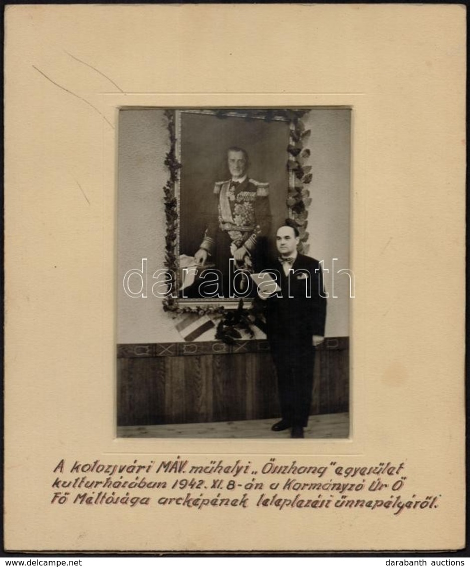 1941-1942 A Kolozsvári MÁV Műhely Emlékünnepélye, Valamint Egy Románok által Leselejtezett és A MÁV által Felújított Moz - Sonstige & Ohne Zuordnung
