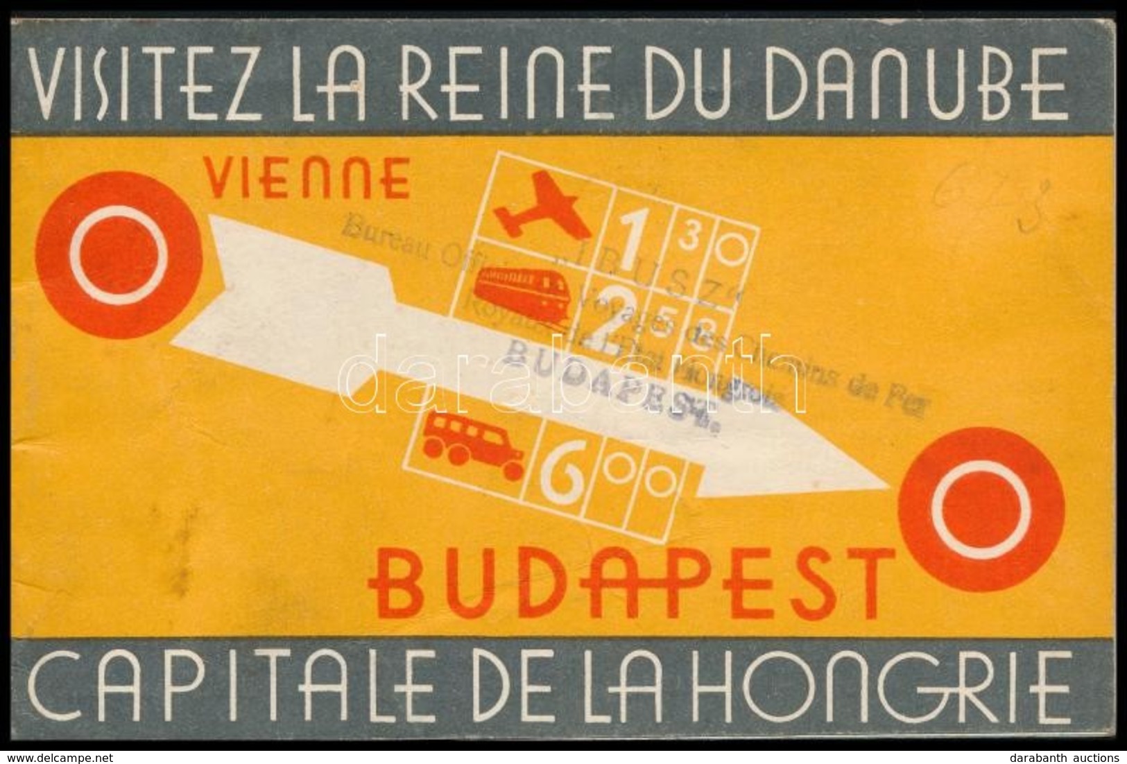 Cca 1935 Budapest Turista Kiadvány Francia Nyelven / Budapest Tourist Booklet In French 20p. 13x9 Cm - Non Classés