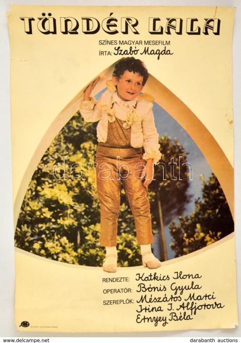 1982 Tündér Lala, Magyar Film Plakát, írta: Szabó Magda, 61x42 Cm - Autres & Non Classés