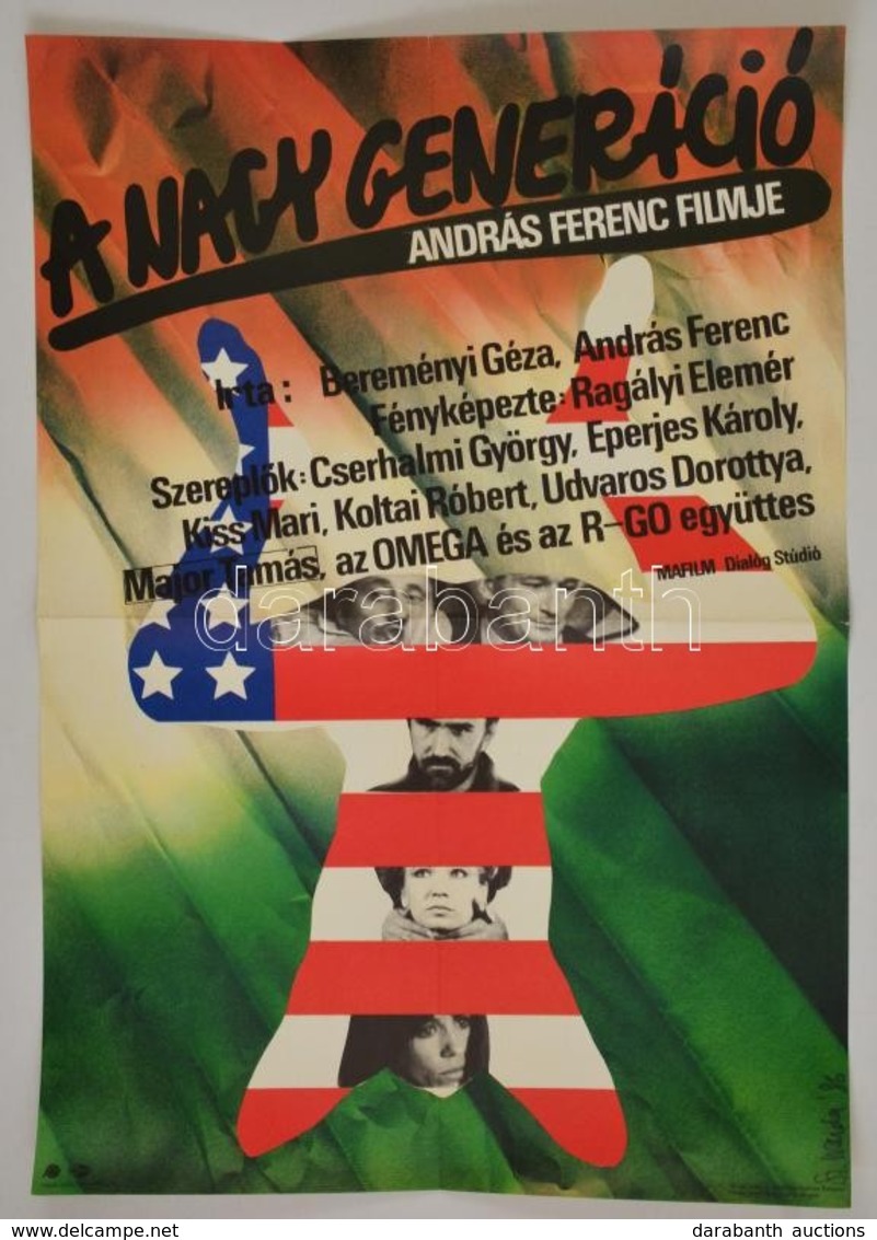1986  Szyksznian Wanda (1948-): A Nagy Generáció, Magyar Film Plakát, Rendezte: András Ferenc, Szereplők:  Cserhalmi Gyö - Sonstige & Ohne Zuordnung