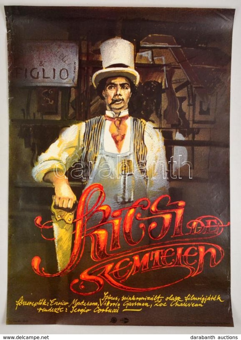 1986 Khell Csörsz (1953-): Kicsi, De Szemtelen, Olasz Film Plakát, 81x56,5 Cm - Autres & Non Classés