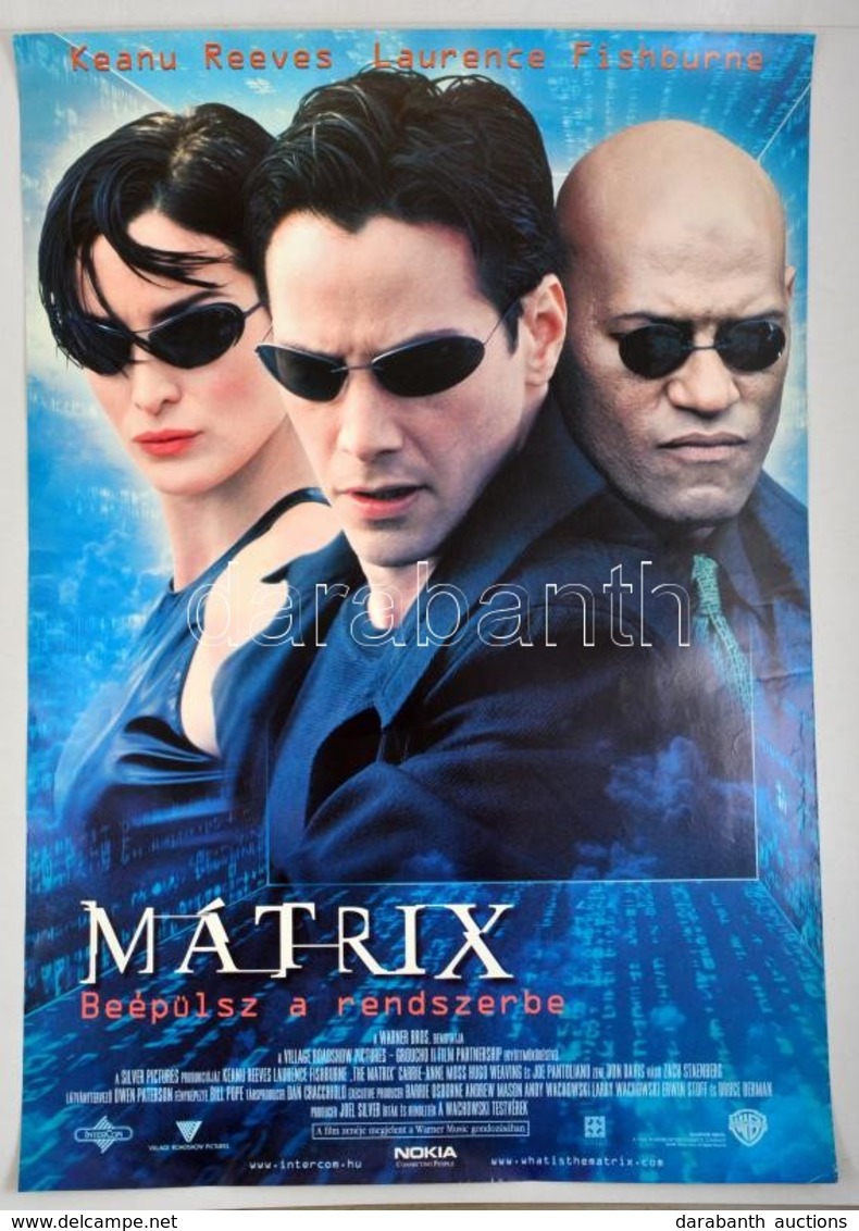 1999 Mátrix, Amerikai Film Plakát, 97x68 Cm - Sonstige & Ohne Zuordnung