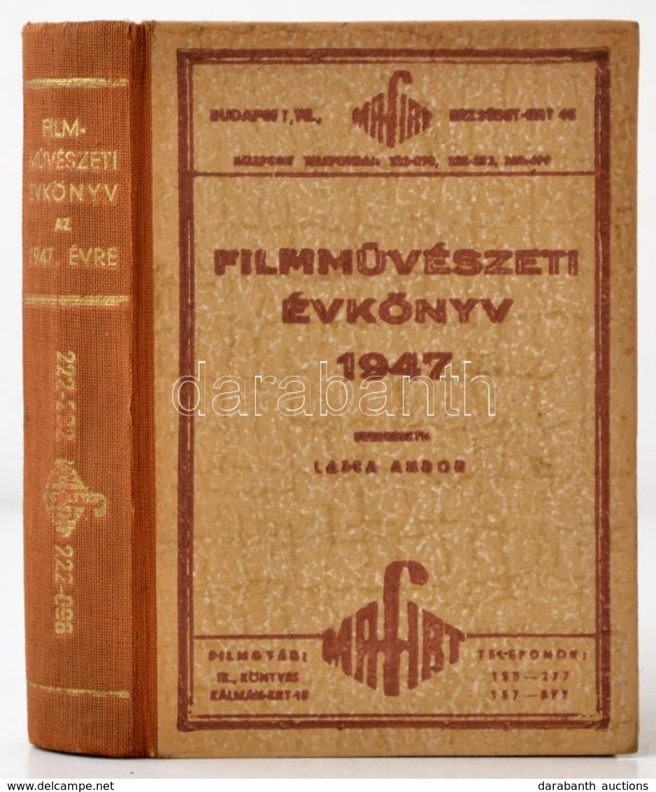 1947 Filmművészeti évkönyv. XXVIII. évfolyam. Szerk.:  Lajta Andor. Bp.,1946, Szerzői Kiadás, 447 P. Korabeli Reklámokka - Non Classés