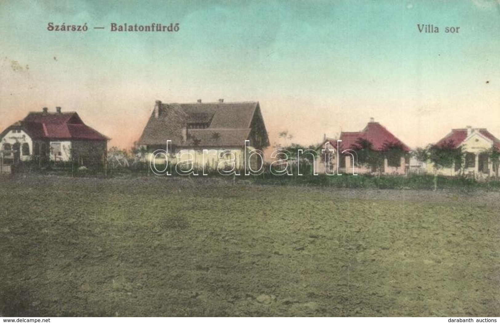 T2/T3 1912 Balatonszárszó, Villa Sor. Müller Samu Kiadása (EK) - Ohne Zuordnung