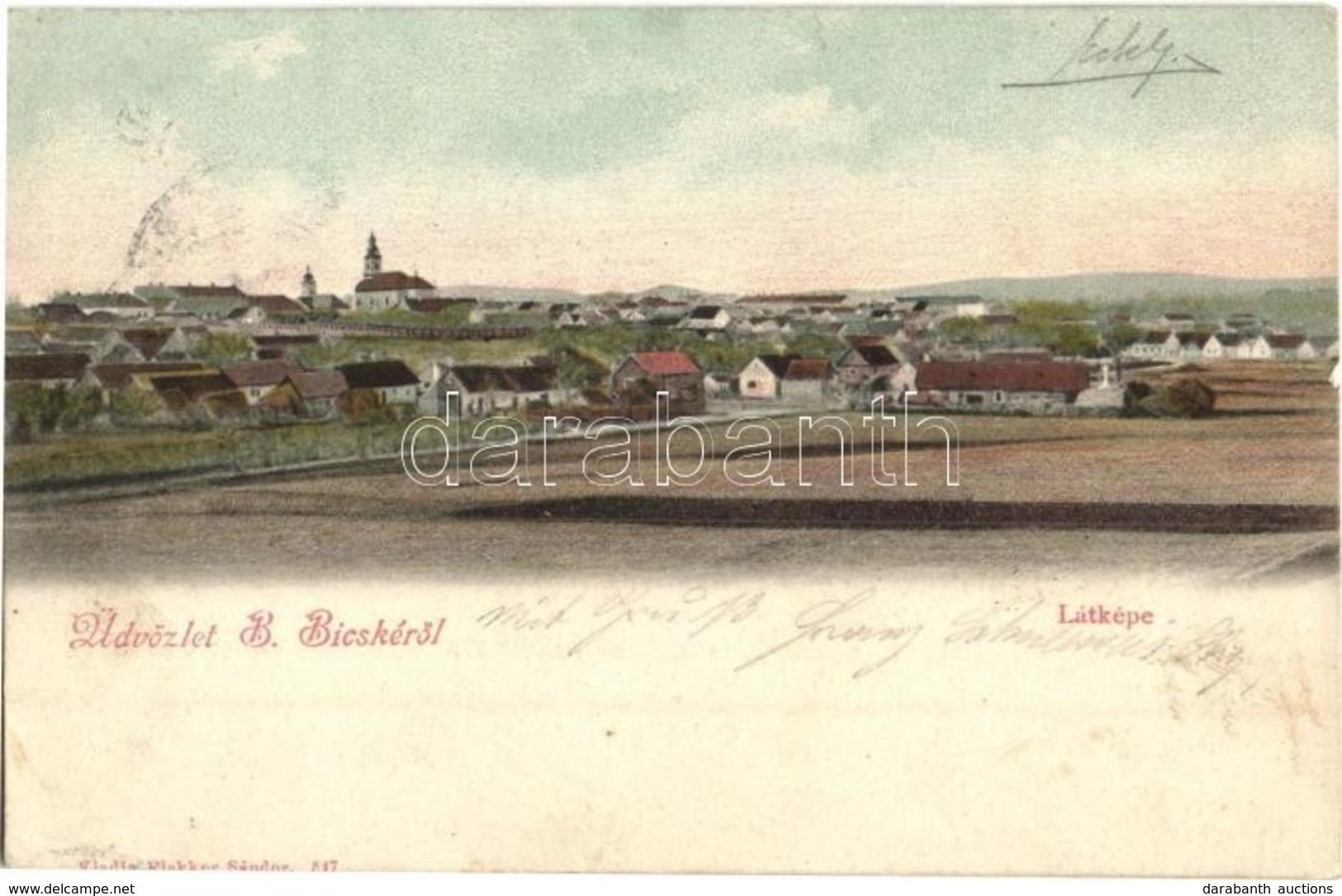 T2 1904 Bicske, Buda-Bicske; Kiadja Flakker Sándor - Ohne Zuordnung