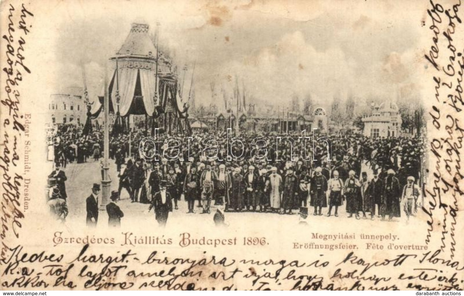 T2/T3 1896 Budapest, Ezredéves Kiállítás Megnyitási ünnepélye / Eröffnungsfeier  (EK) - Sin Clasificación