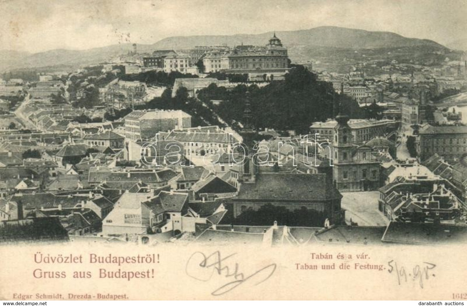 T2/T3 1898 Budapest I. Tabán, Vár, Lustig üzlete (r) - Ohne Zuordnung