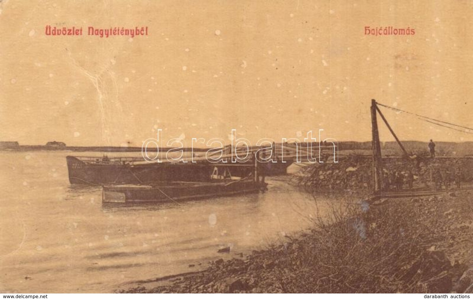 * T3 1916 Budapest XXII. Nagytétény, Hajóállomás. W.L. 357b. (EB) - Ohne Zuordnung