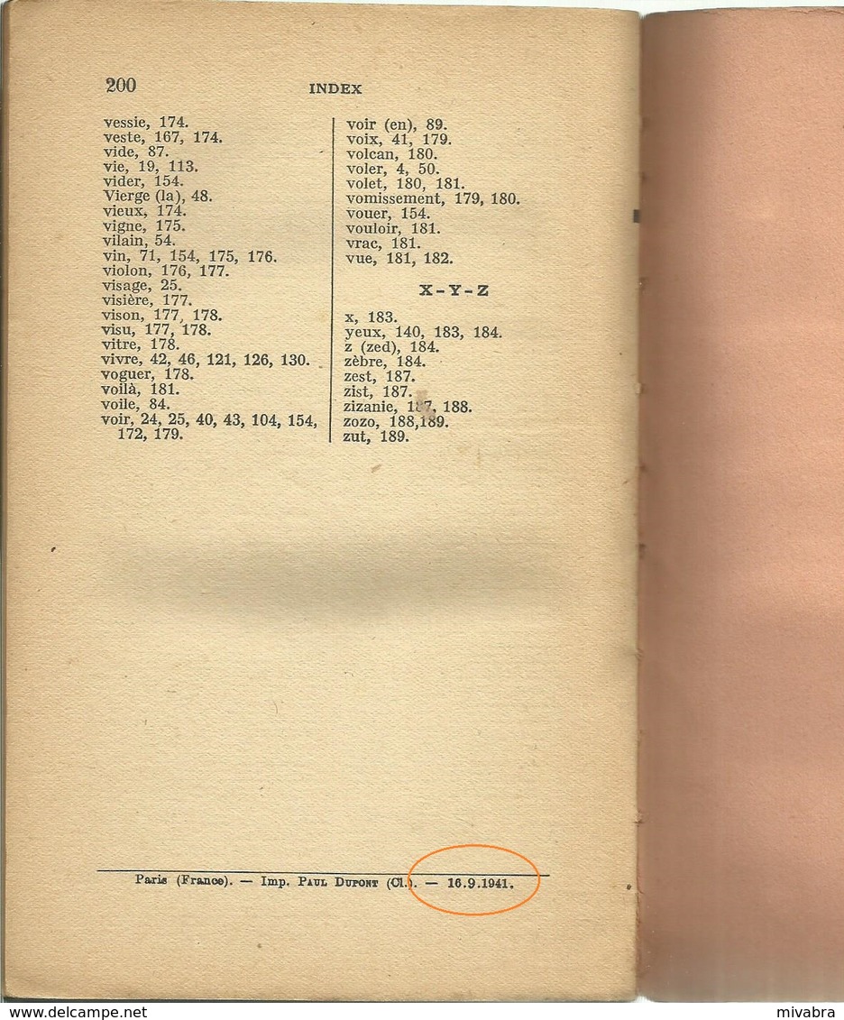 MAURICE RAT - PETIT DICTIONNAIRE DES LOCUTIONS FRANÇAISES - 1941 -  COLLECTION LE FRANÇAIS POUR TOUS - Dictionnaires