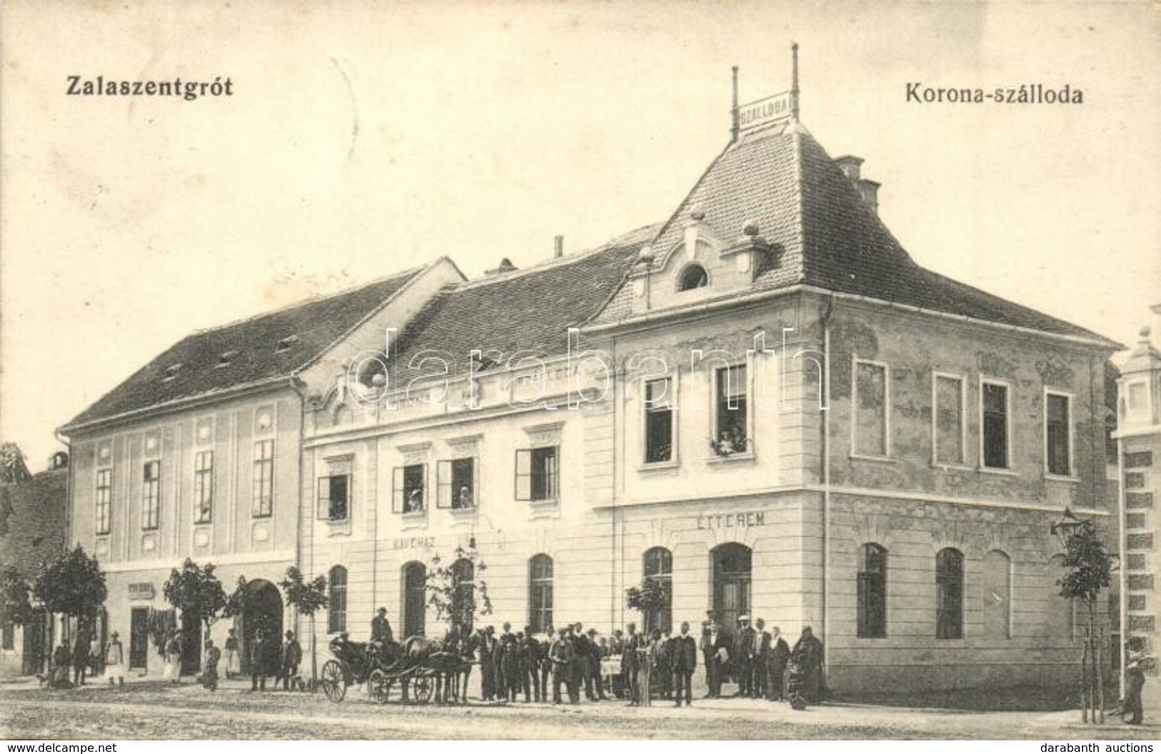 T2 1913 Zalaszentgrót, Korona Szálloda, étterem és Kávéház - Ohne Zuordnung