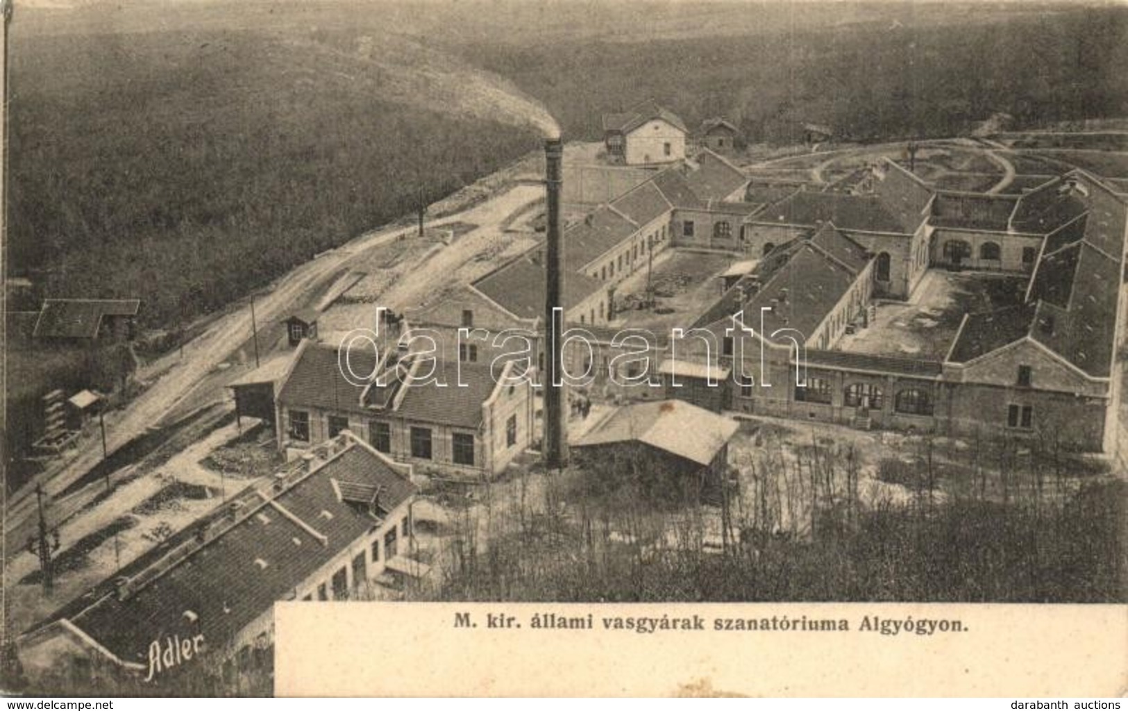 T2 1908 Algyógy, Geoagiu; M. Kir. állami Vasgyárak Szanatóriuma. Adler Fényirda / Sanatorium Of The Iron Works - Non Classés