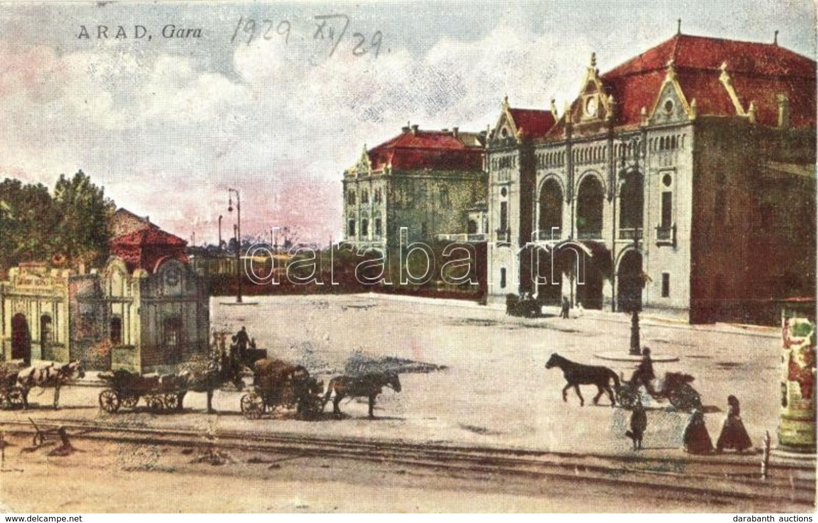 T2/T3 1929 Arad, Vasútállomás / Gara / Railway Station (EK) - Non Classés