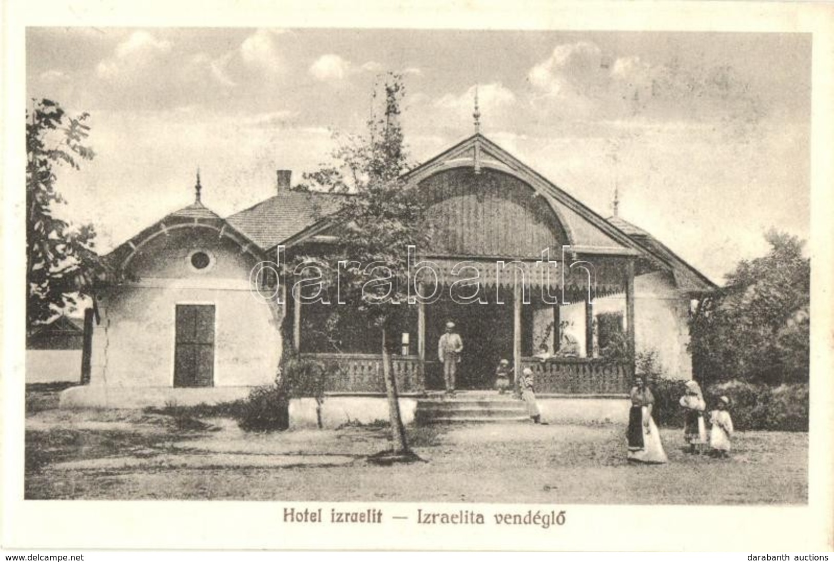 ** T3 Bikszád-fürdő, Baile Bixad; Izraelita Vendéglő. Beszerezhető Jónás Ármin üzletében / Hotel Izraelit / Jewish Resta - Ohne Zuordnung