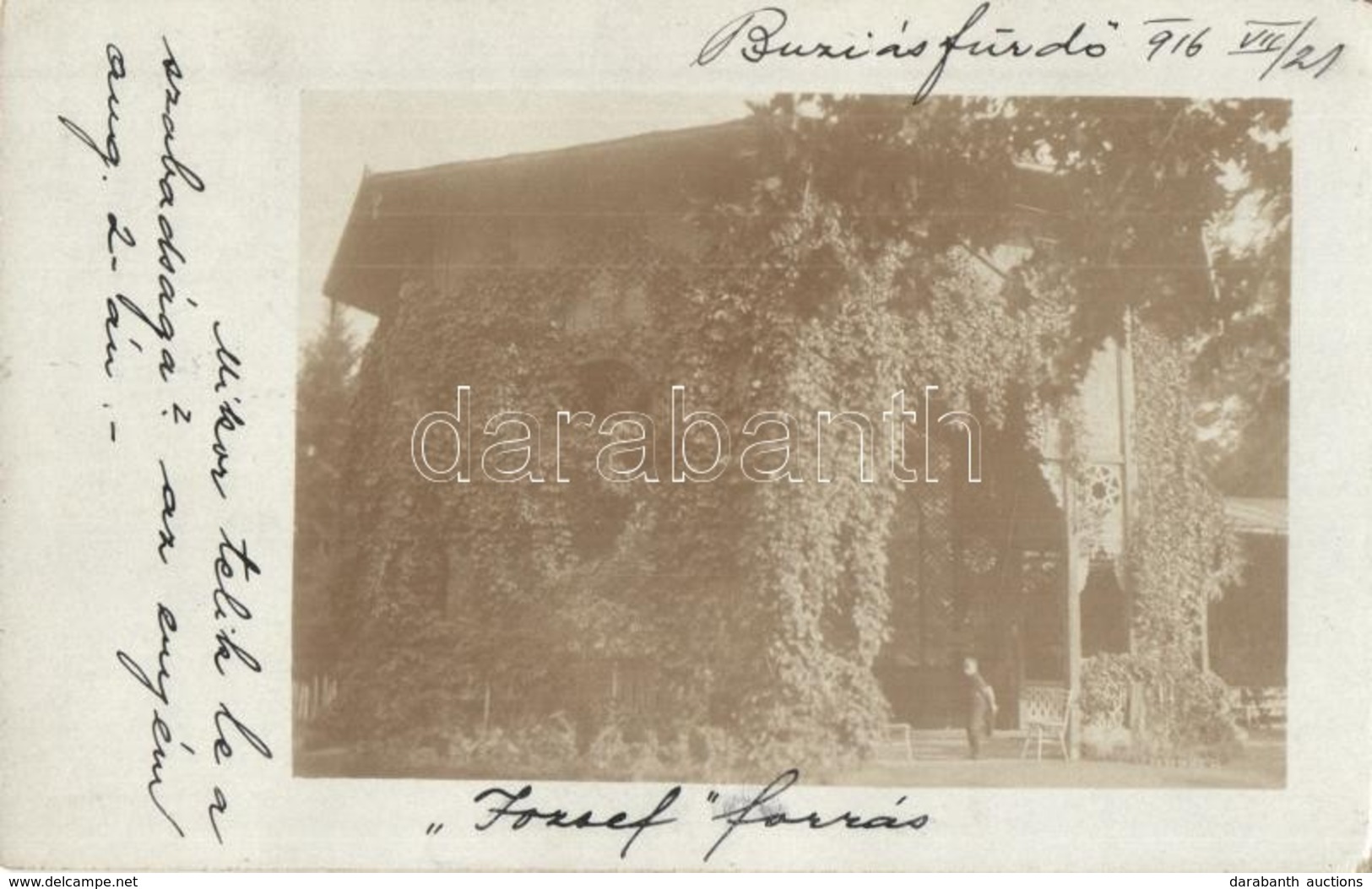 T2 1916 Buziásfürdő, Baile Buzias; József Forrás / Spring Pavilion. Photo - Ohne Zuordnung