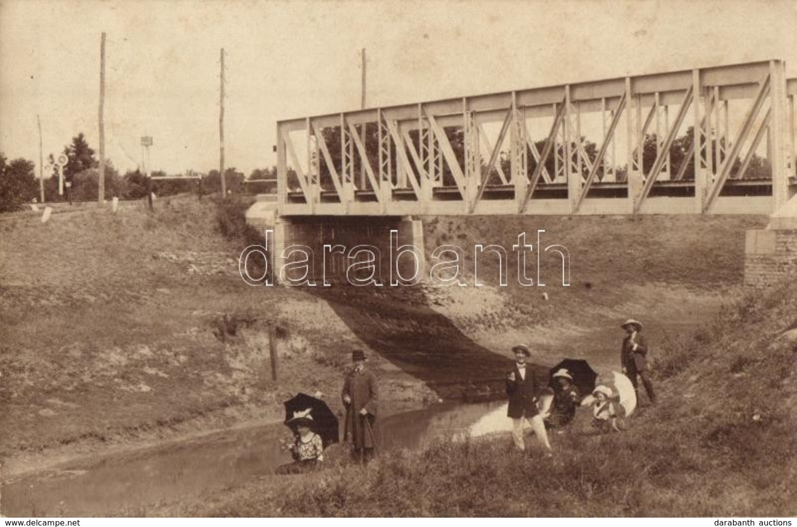 T2 1912 Csene, Cenei; Vasúti Híd / Railway Bridge, Photo - Ohne Zuordnung