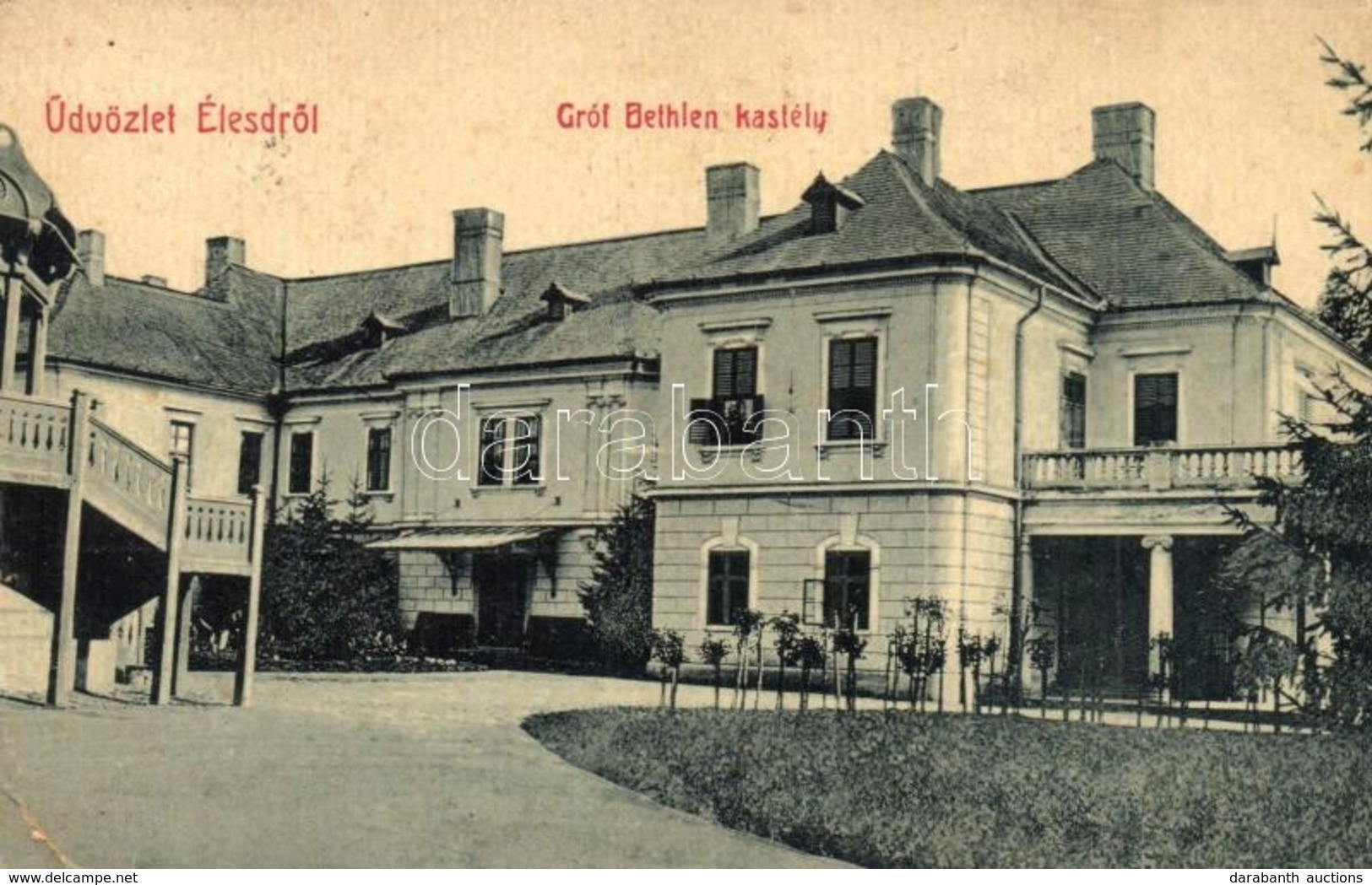 T2/T3 1912 Élesd, Alesd; Gróf Bethlen Kastély. W. L. 288. Kiadja Sándor Mór / Castle (EK) - Non Classés