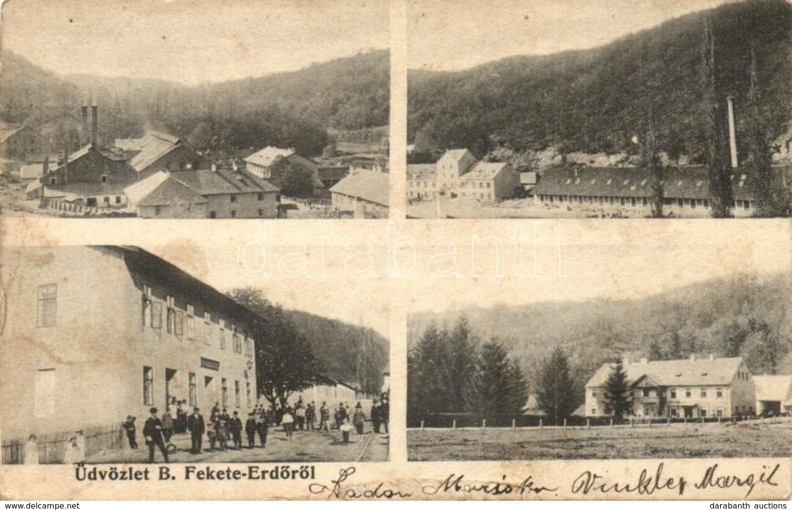 T2/T3 1906 Feketeerdő, Padurea Neagra; üveggyári Részletek / Glass Factory - Non Classés