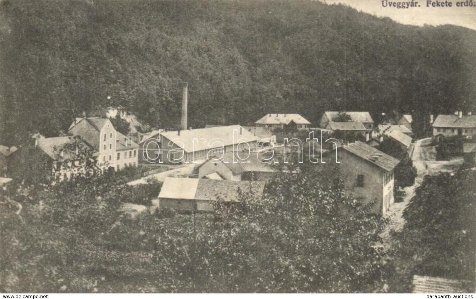 T2/T3 Feketeerdő, Padurea Neagra; Üveggyár. Divald Károly Fia / Glashütte / Glass Factory (EK) - Ohne Zuordnung