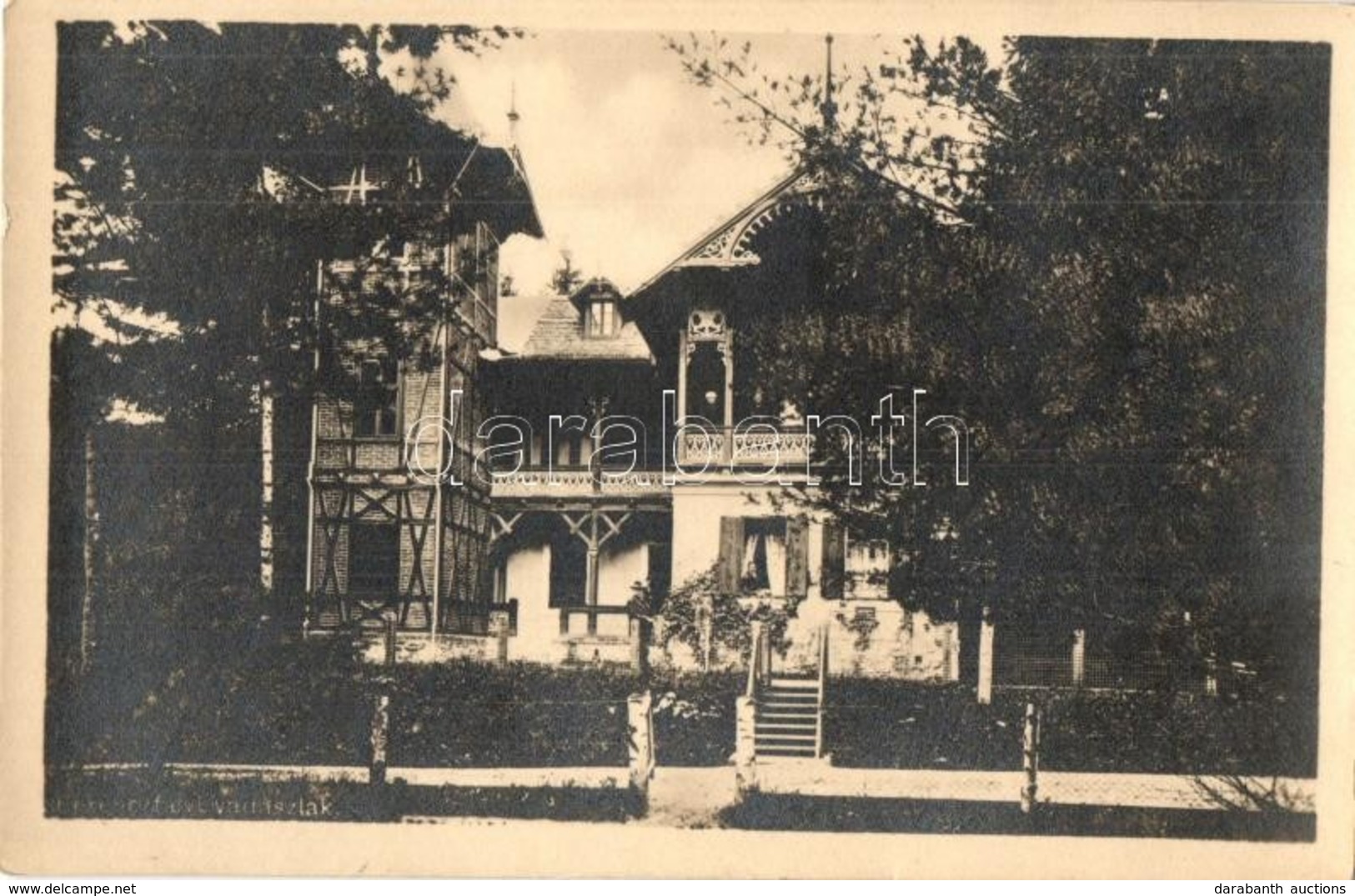 ** Ferencfalva, Valiug (Resica); Vadászlak / Hunting Lodge, Villa - 3 Db Régi Fotó Képeslap / 3 Pre-1945 Photo Postcards - Ohne Zuordnung