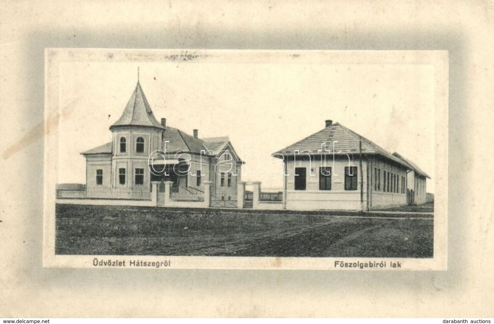 T2 1916 Hátszeg, Wallenthal, Hateg; Főszolgabírói Lak. Sbuchea Miklós Kiadása / Judge's Villa - Non Classés