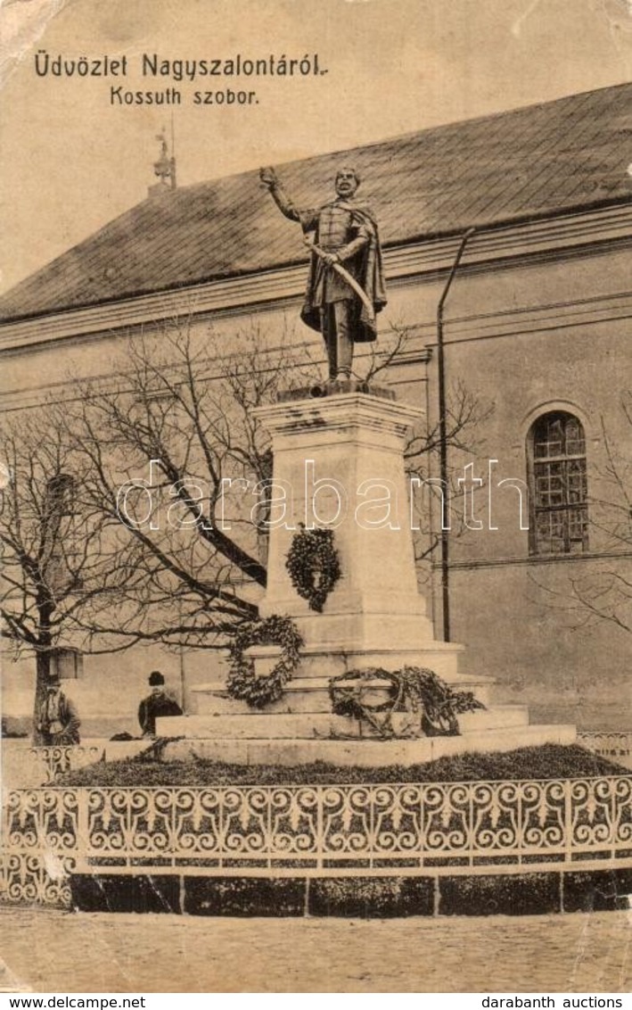 T3 1923 Nagyszalonta, Salonta; Kossuth Szobor / Statue (EB) - Ohne Zuordnung
